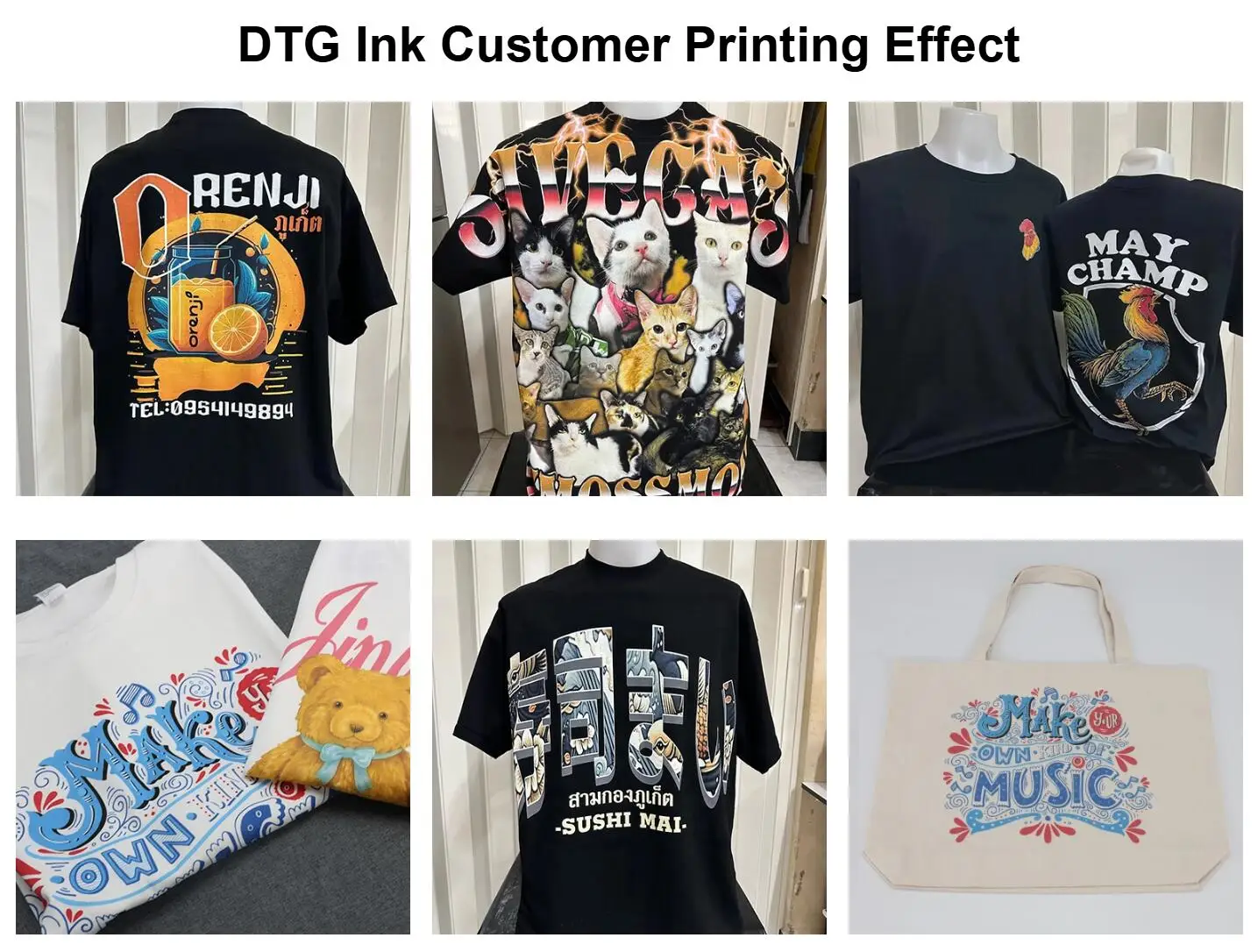 500ml DTG Ink Textile Garment Ink For DX5 DX6 DX7 TX800 I3200 For Epson L1800 1390 R1900 R3000 9600 4800 F2000 F2100 Printer