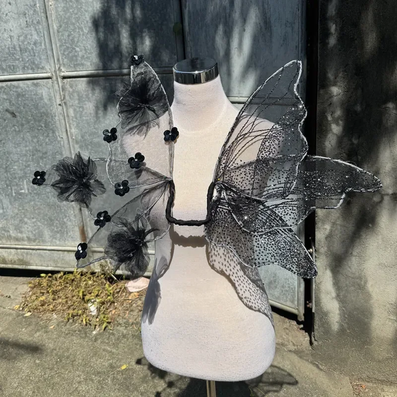Enchanted Fairy Wings for Kids and Adults Magical Elf Costume Accessories Photo Shoot Props Fantasy Party Dress Up Gear