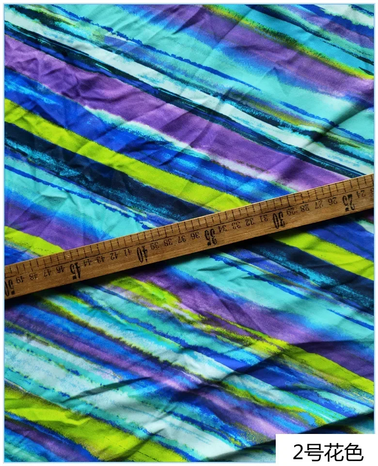 YLM Spandex Fabric Swimsuit Four-sided Stretch Anti-wrinkle for Home Wear Dance Wear Skirt Milk Silk Fabric