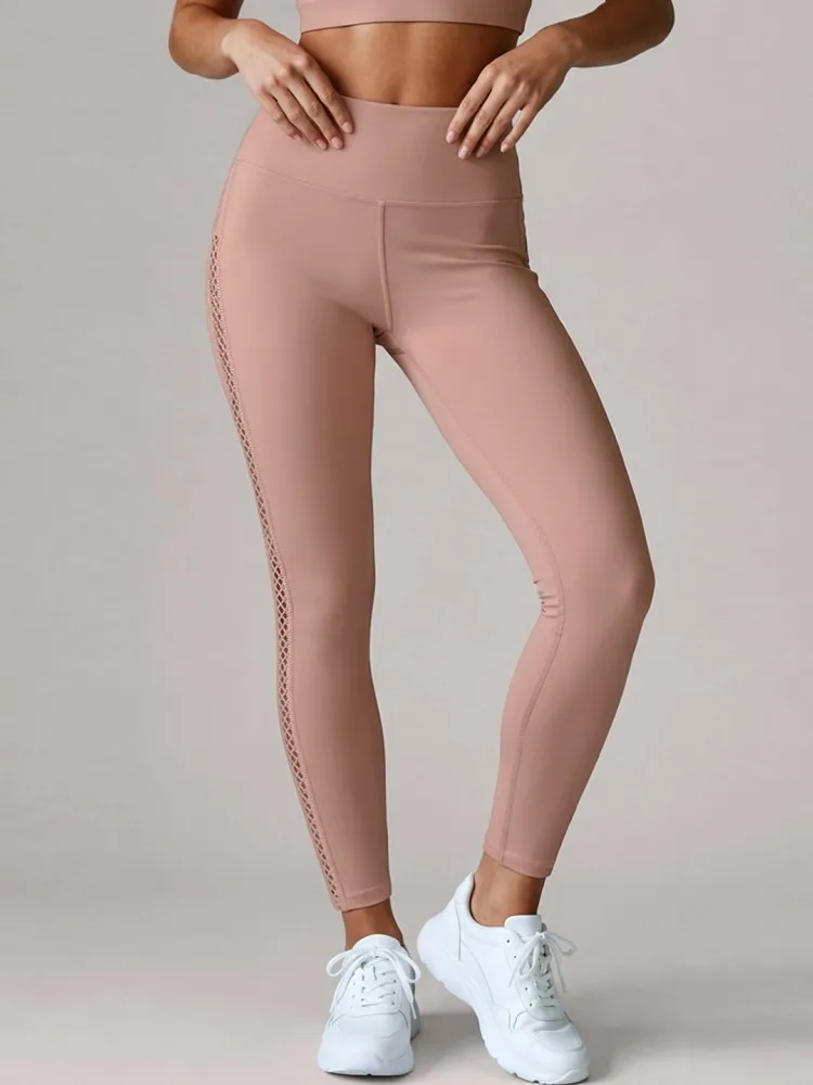 Women Leggings Fitness Pants High Waist Yoga Leggings Color Blocked Gym Legging Tight Workout Butt Lift Yoga Pants Sport Legging