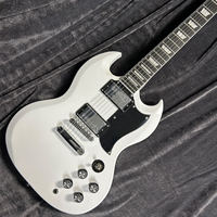 Discount GIB White SG Electric Guitar 22 Tone Position Roosewood Fingerboard Mahogany Body Good Workmanship Free Transportation