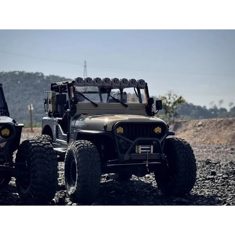 Nylon Front Bumper for Axial SCX10 III Jeep CJ-7 1/10 RC Crawler Upgrade Parts, Impact Resistance Scale Appearance  Accessories