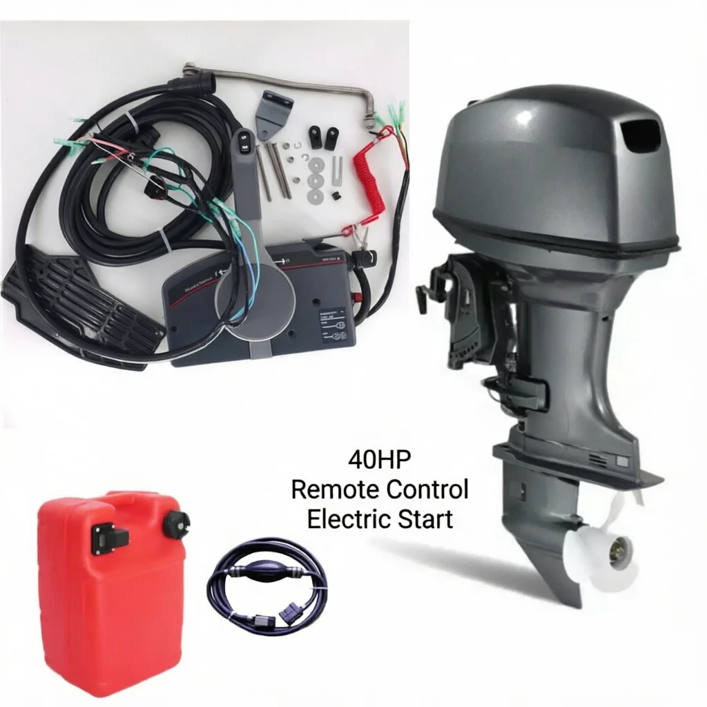 YAMABISI 40HP 2 Stroke Outboard Motor 40HP Remote Control Electric Start Outboard Motor