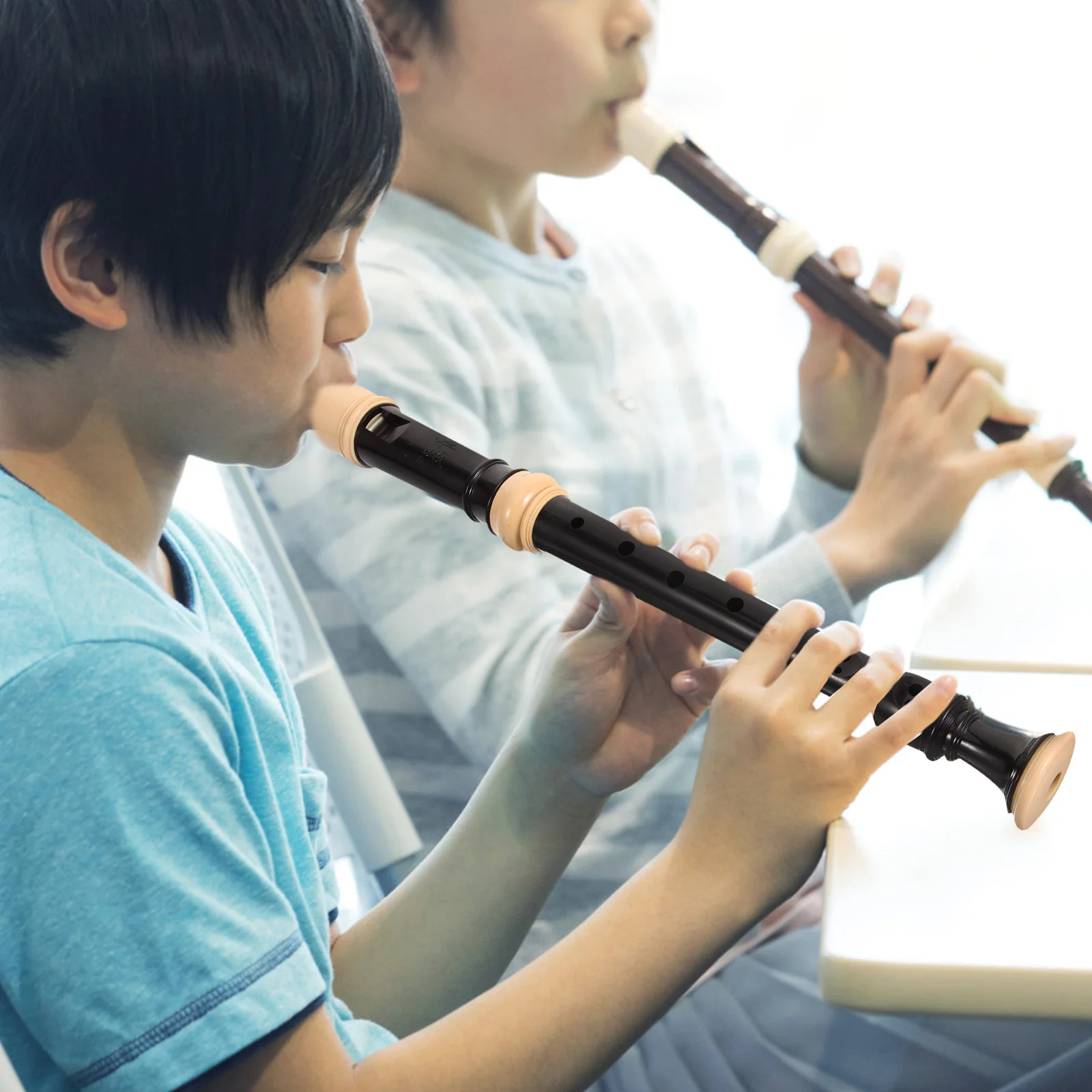 

1Set 8 Hole Resin Recorder Flute Durable Material for Beginners Kids Practice Recorder Musical Instrument Recorders for Children