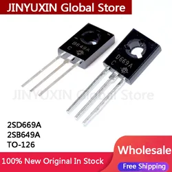 20Pcs New and Original 2SD669A 2SB649A TO-126 Transistor 20PCS (10PCS D669A +10PCS B649A)