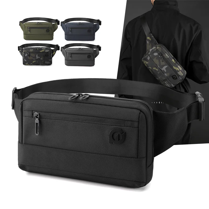 

Men's Waist Bag Fashion Shoulder Crossbody Bags for Male 2025 Designer Nylon Waterproof Man Chest Sports Travel Business