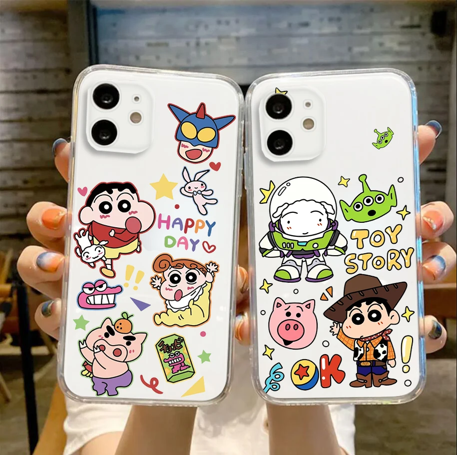 B3 Crayon Shin Chan Soft Case for Moto G Play E20 E4 E40 E5 E6 E6S E7 Power Edge 20 Lite Pro G200 G30 G4 G52 G42