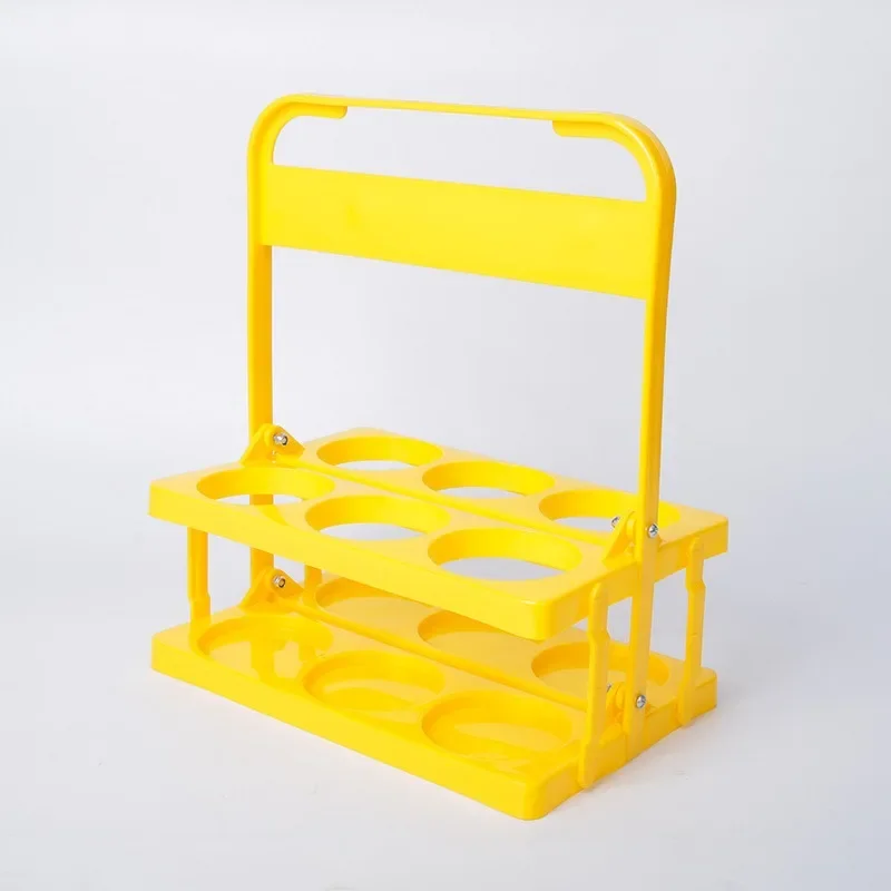 

Portable Foldable Plastic Beer Rack Durable Cup Organizer Wine Rack Beer Bottle Holder Beverage Basket Reusable Cocktail Rack