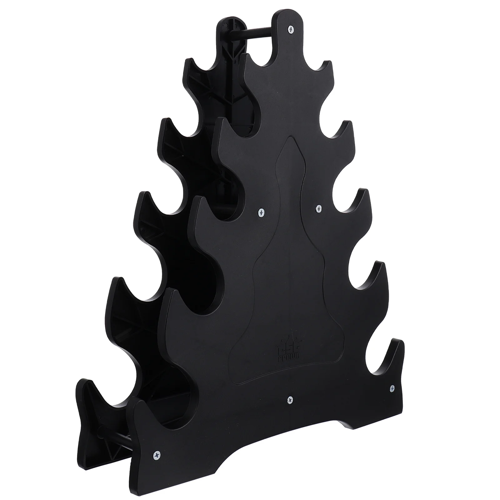 

1pc Storage Rack Leaf Design Triangular Equipment Home Gym Organizer Space Saver Weight Rack For Dumbbells