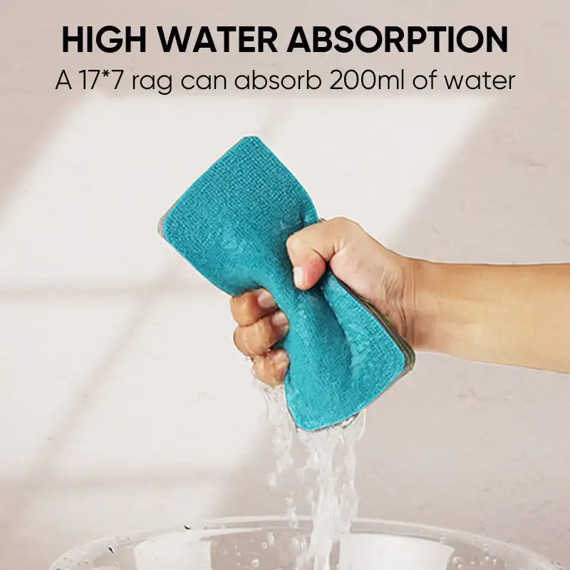 Trapo Tearable Water-Absorbing Rag, Utensílios de cozinha, Toalhas de limpeza do carro, Fibra de cor do arco-íris, 12 camadas