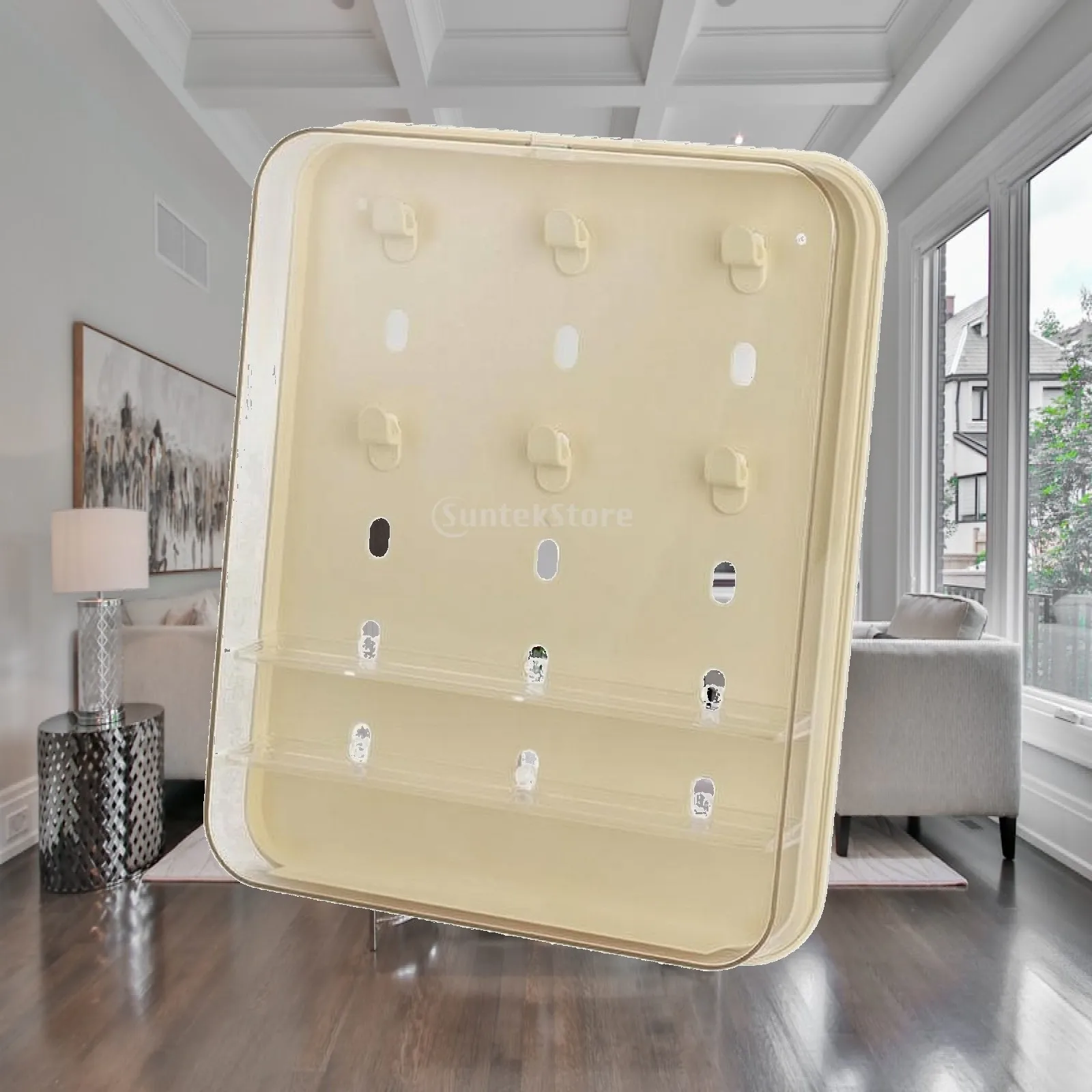 Wall Mounted Figure Case Clear Front Dustproof Display Box Dust Proof