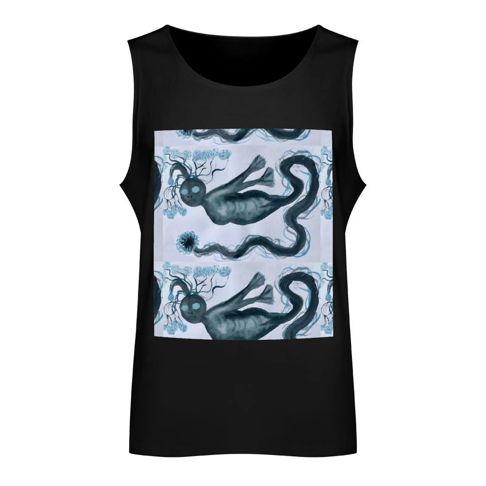 Demon Mermaid Tank Top gym accessories men fitness clothing for men