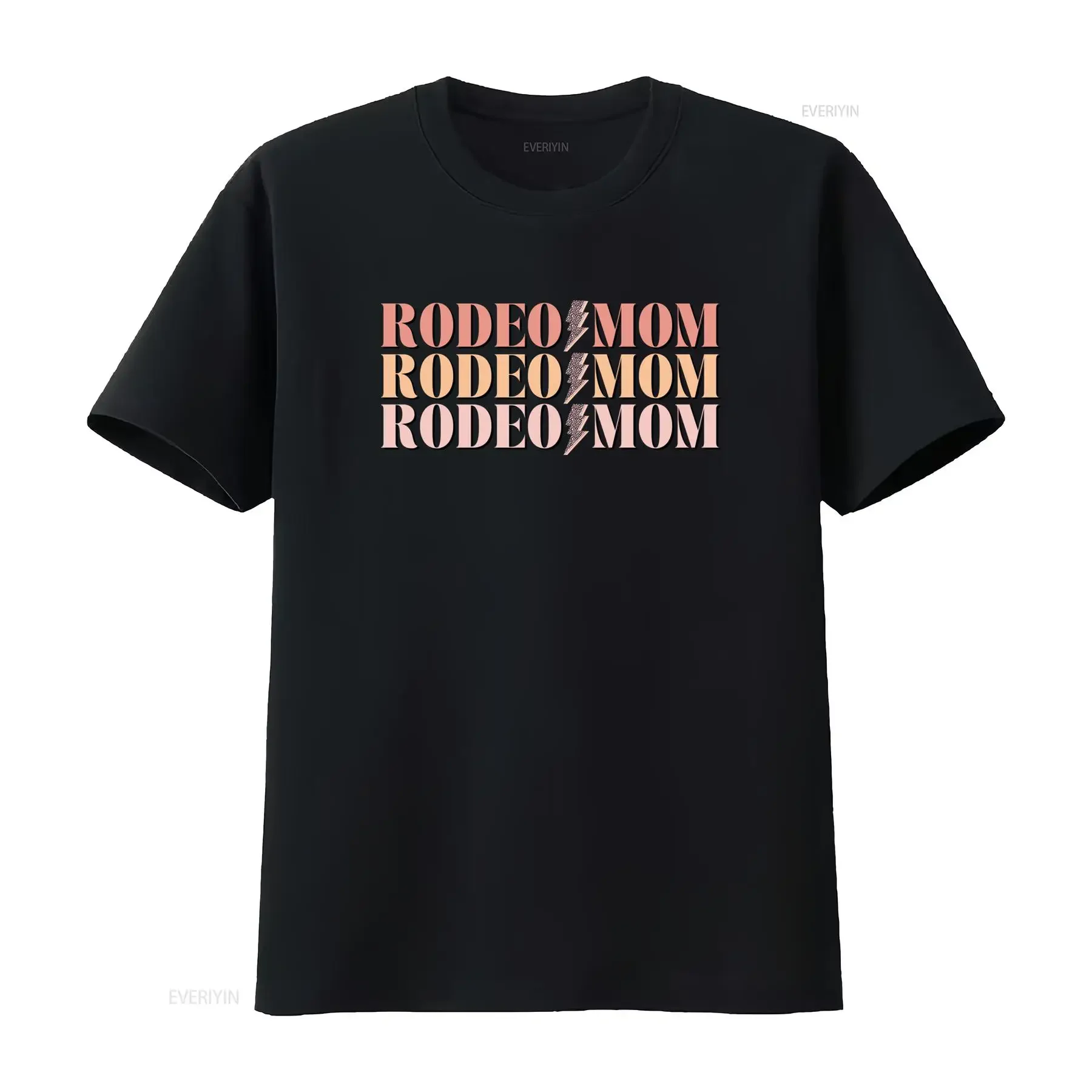 Vintage Western Rodeo Mom Leopard Lightning Bolt Print Casual T Shirt vintage Washed Unisex designer clothes Slightly homme