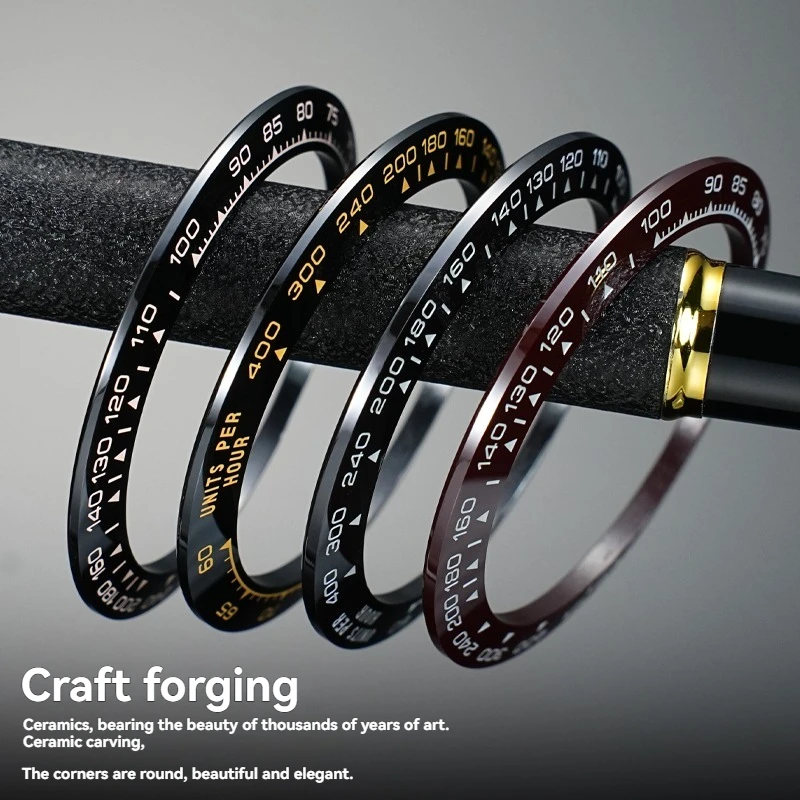 Accesorios de reloj para Rolex 116500 Cosmic series Daytona anillo de escala de cerámica 39,3x31,4mm boca de anillo exterior digital 38,5*30,5mm