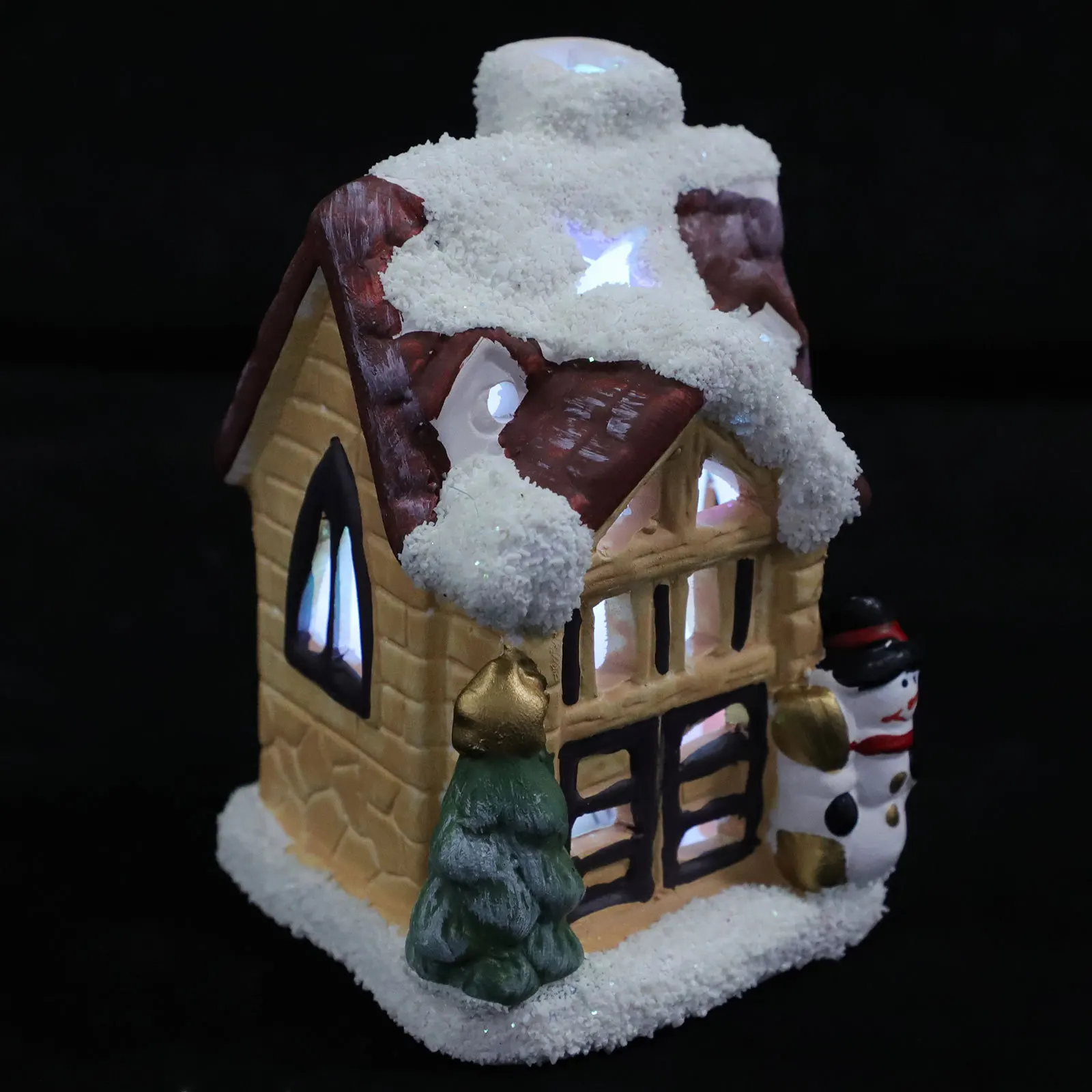 

1Pcs Exquisite Xmas Ornament Lamp Lit Christmas Decor Festive Christmas Decoration for Home Desktop Xmas Party Tabletop