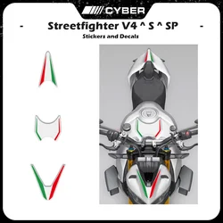 For Ducati Streetfighter V4 V4S V4SP Sticker Decals Motorcycle Fairing Head Shell Tricolor Decal Sticker Tricolor Stickers
