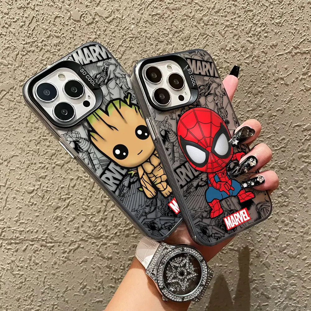 

Spider-Man Groot Iron Man Cover Phone Case For Redmi NOTE 8 9 14C 13 13C 12 12C 10 10C 9 9A A1 A2 A3 9T 9C 10A 8A Case Funda