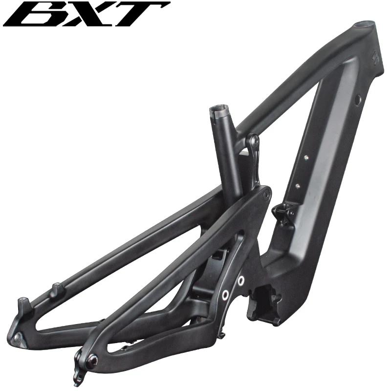 BXT 29er E-MTB Telaio per mountain bike in carbonio a sospensione completa da viaggio 150mm AM Bike Telaio MTB elettrico a sospensione completa in