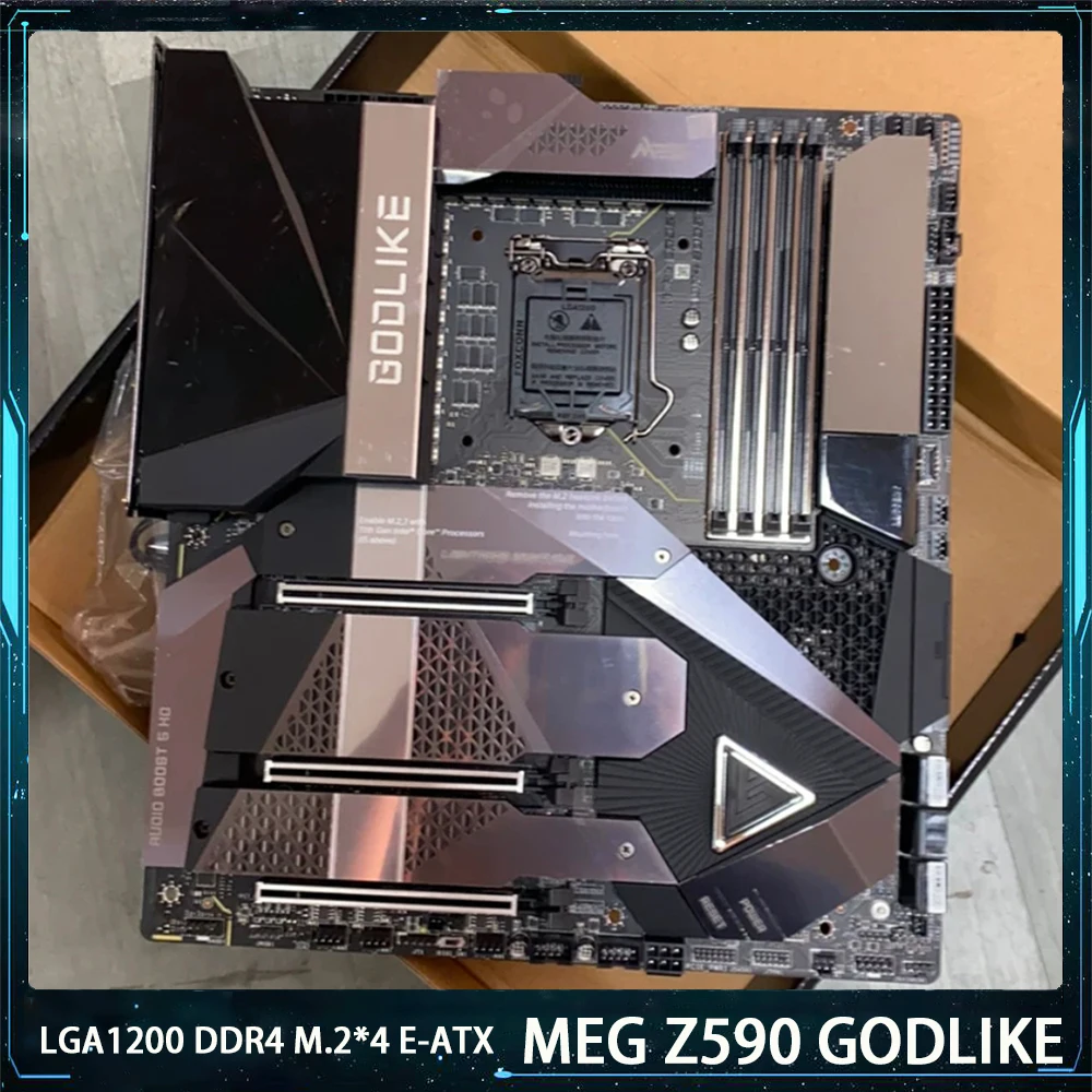 MEG Z590 GODLIKE For Msi LGA1200 DDR4 128G SATA3*6 M.2*4 USB3.2 Support I9 E-ATX Desktop Motherboard