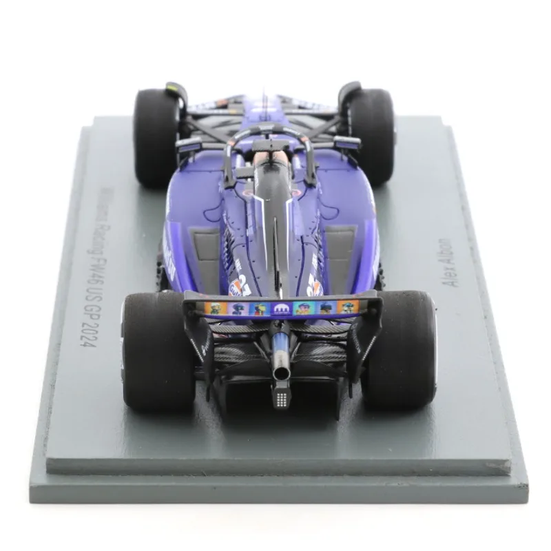 스파크 1/43 윌리엄스 FW46 알본 아메리칸 그랑프리 2024 시뮬레이션 레진 자동차 모델, 소년 장난감, 성인 수집용 장식품.