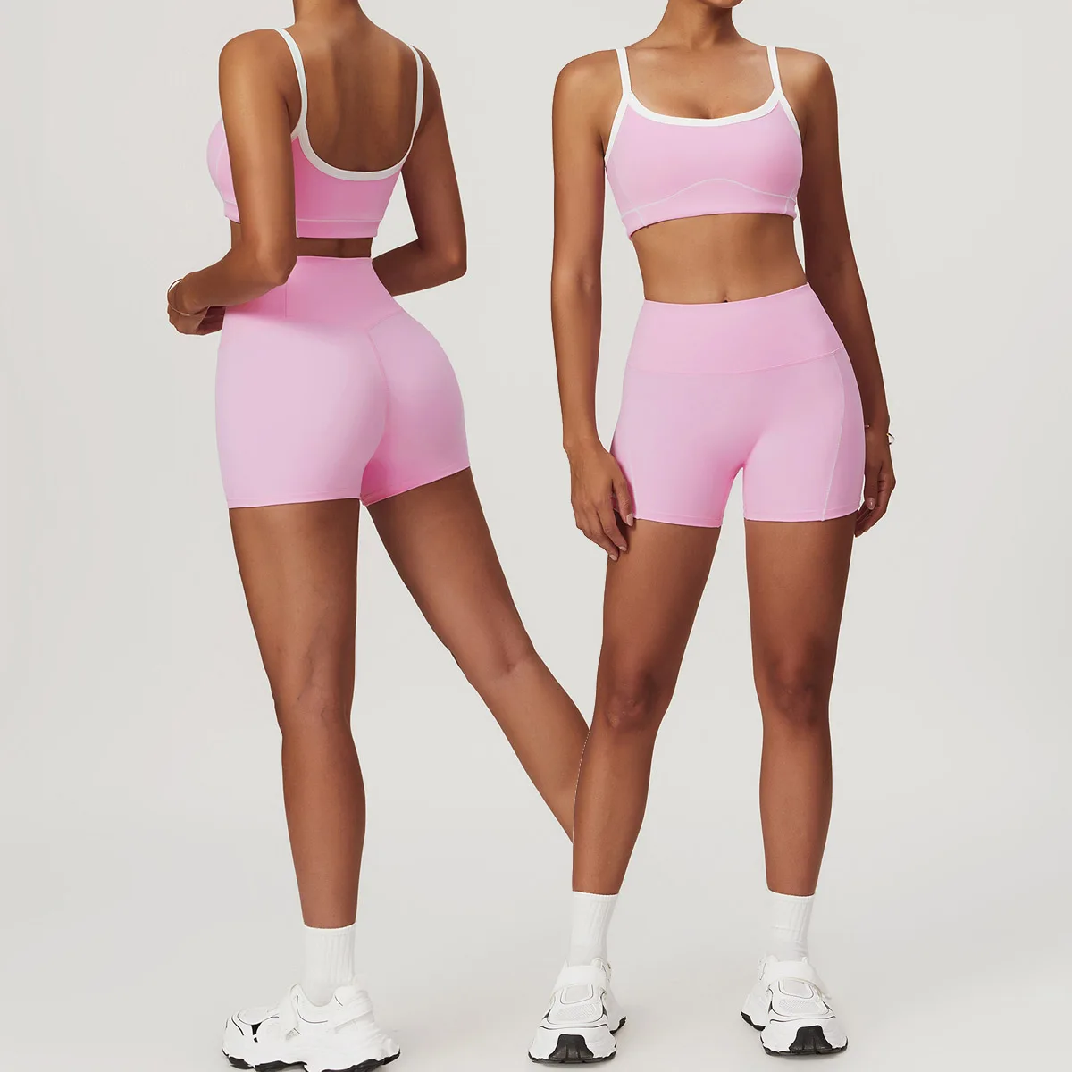 

Комплекты для спортзала для йоги, комплект одежды из 2 предметов, женские леггинсы с высокой талией, топ, бесшовная одежда для тренировок, нижнее белье для фитнеса и тренировок 8838