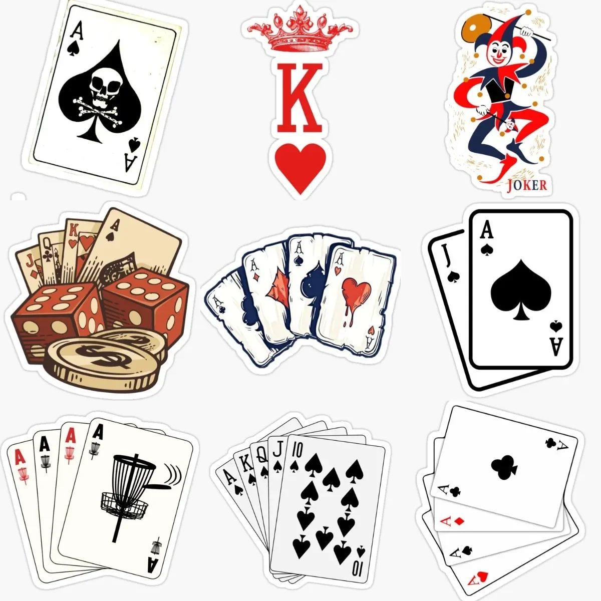 

Playing Card Spade A PVC Creative Stickers for Decorate Camper Car Window Wall Room Table Motorcycle Off-road Decal Accessories