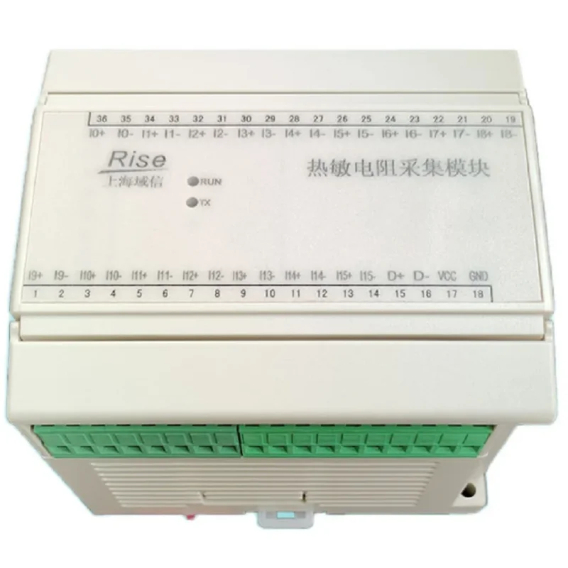 8/16-channel Thermistor Temperature Detection Acquisition Module Transmitter NTC 10K RS485 MODBUS