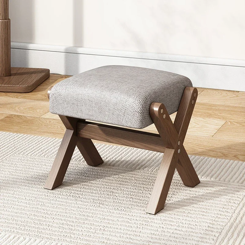 

l Solid Wood Shoe Stool Outdoor Camping Chair Beach Fishing Chair Mobile Seat Hallway Footstool