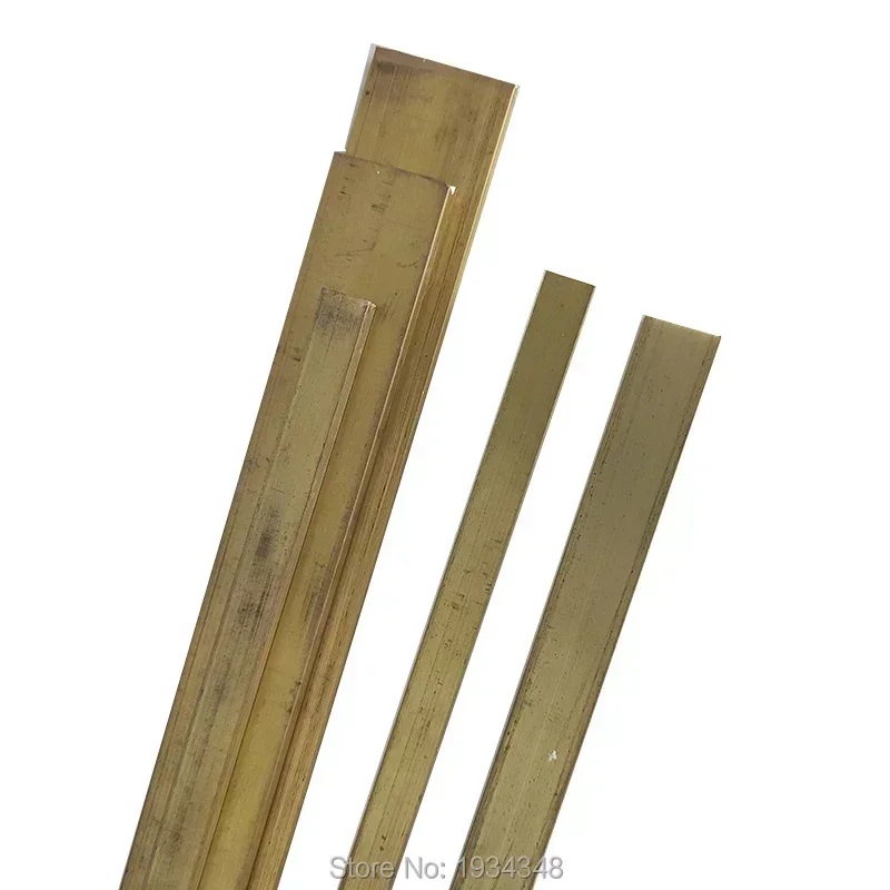 Length 500mm Brass Row Plate Brass Strip H59 Brass Bar Thickness 3mm~10mm customized service e