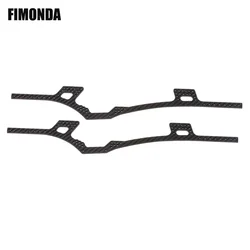 2 Pcs Carbon Fiber LCG Chassis Rails Cheater Rigs Frame Kit for 1/10 RC Crawler Lower Center of Gravity Upgrade VS Gspeed V3 TGH