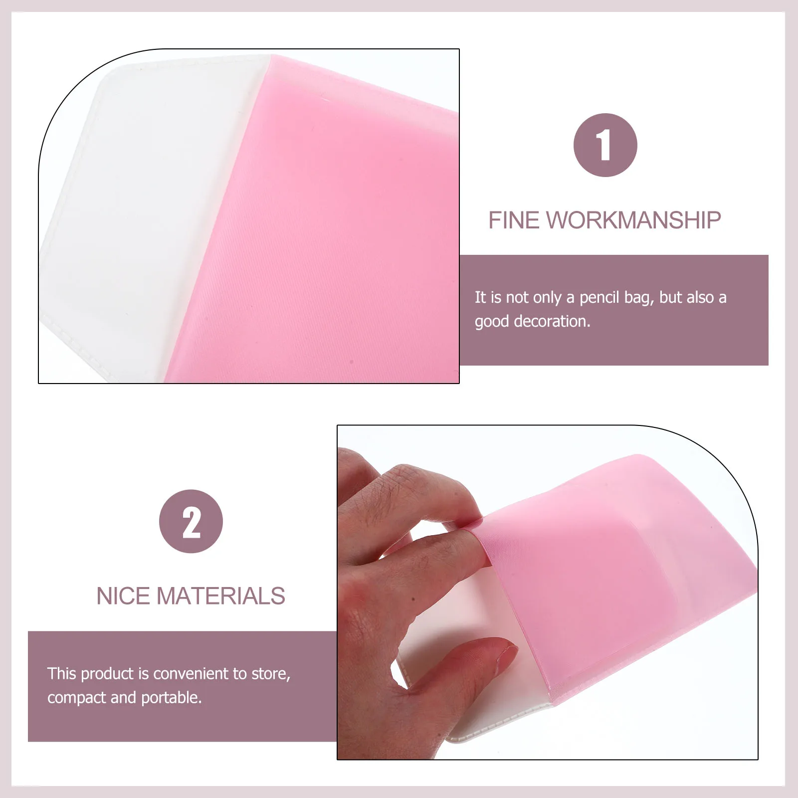 

10pcs Pen Bag Nurse Pen Storage Pouch White Storage Organizer Compact Portable Pocket Protector For Shirts Doctors Pens