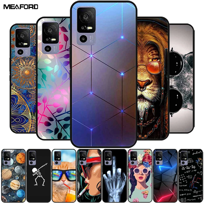 For TCL 40 R 5G Cases T771K Fashion Soft TPU Silicone Phone Case For TCL 40R 5G T771H Cover Back Fundas Bumper Shockproof Coque