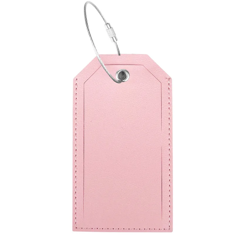 Gepäckanhänger für Damen und Herren, für Koffer, Reisezubehör, modisch, einfarbig, PU-Leder, Koffer, Tasche, Etikett, Name, ID, Adresse – Detail 7