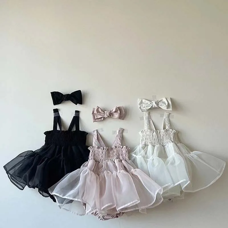 Summer Girls' Princess Dresses 2023 Korea Toddler GIrls' Slip Dress Skirt Sleevless Princess Skirt Birthday Dresses For Girls