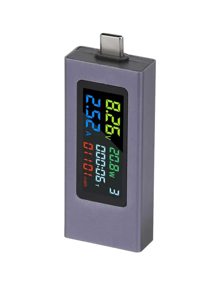 Type-C Tester DC Digital Voltmeter Amperimetro Current Voltage Meter Volt Ammeter Detector Power Bank Indicator ﻿