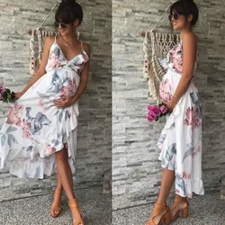 Vestido de maternidad con flores, ropa de embarazo, Floral, ropa de lactancia