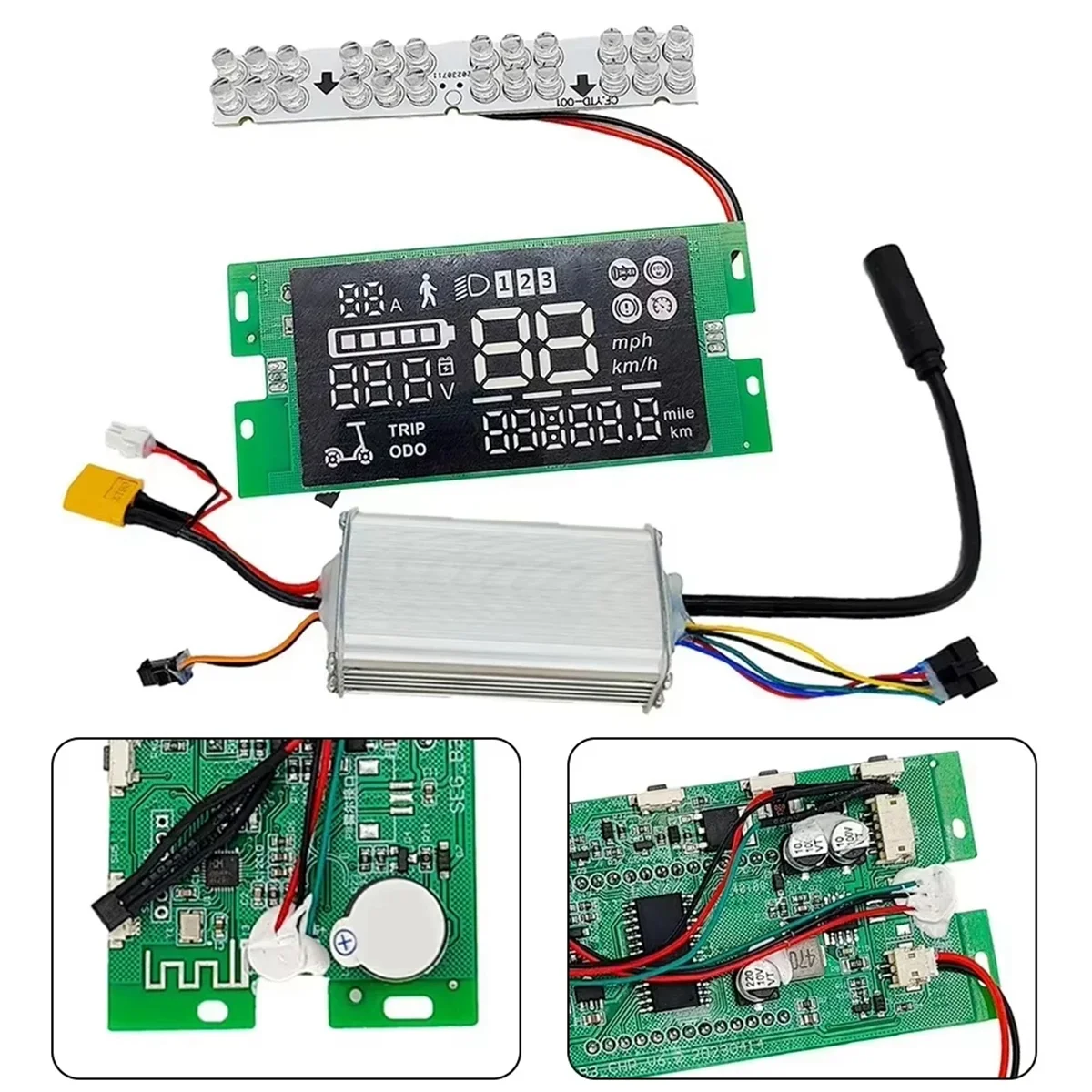 SMIEA 電動スクーターコントローラーモーターメーターキット Kugoo S3 E-スクーターコントローラーメーターセット 8 インチ EScooter アクセサリー