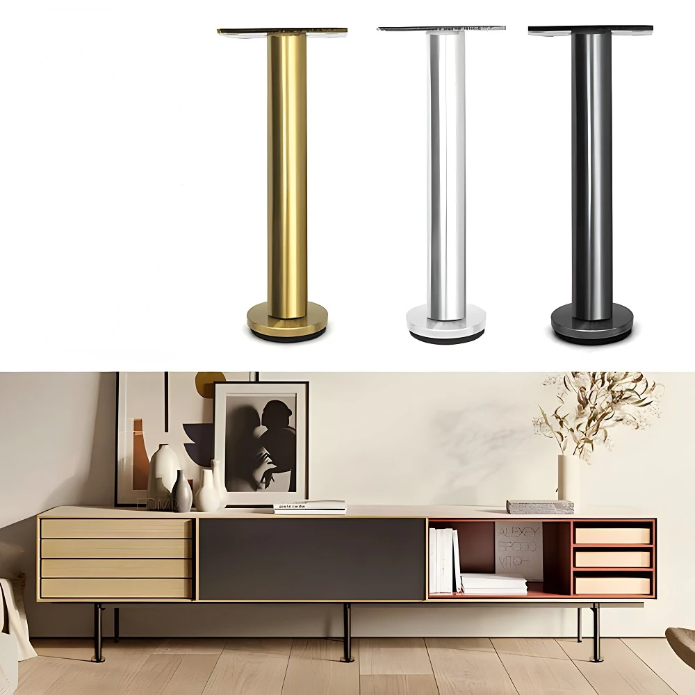 Hot Sale Adjustable Furniture Sofa Leg Gold Cabinet Support Feet Black Table Legs Metal Stainless Steel Table Leg