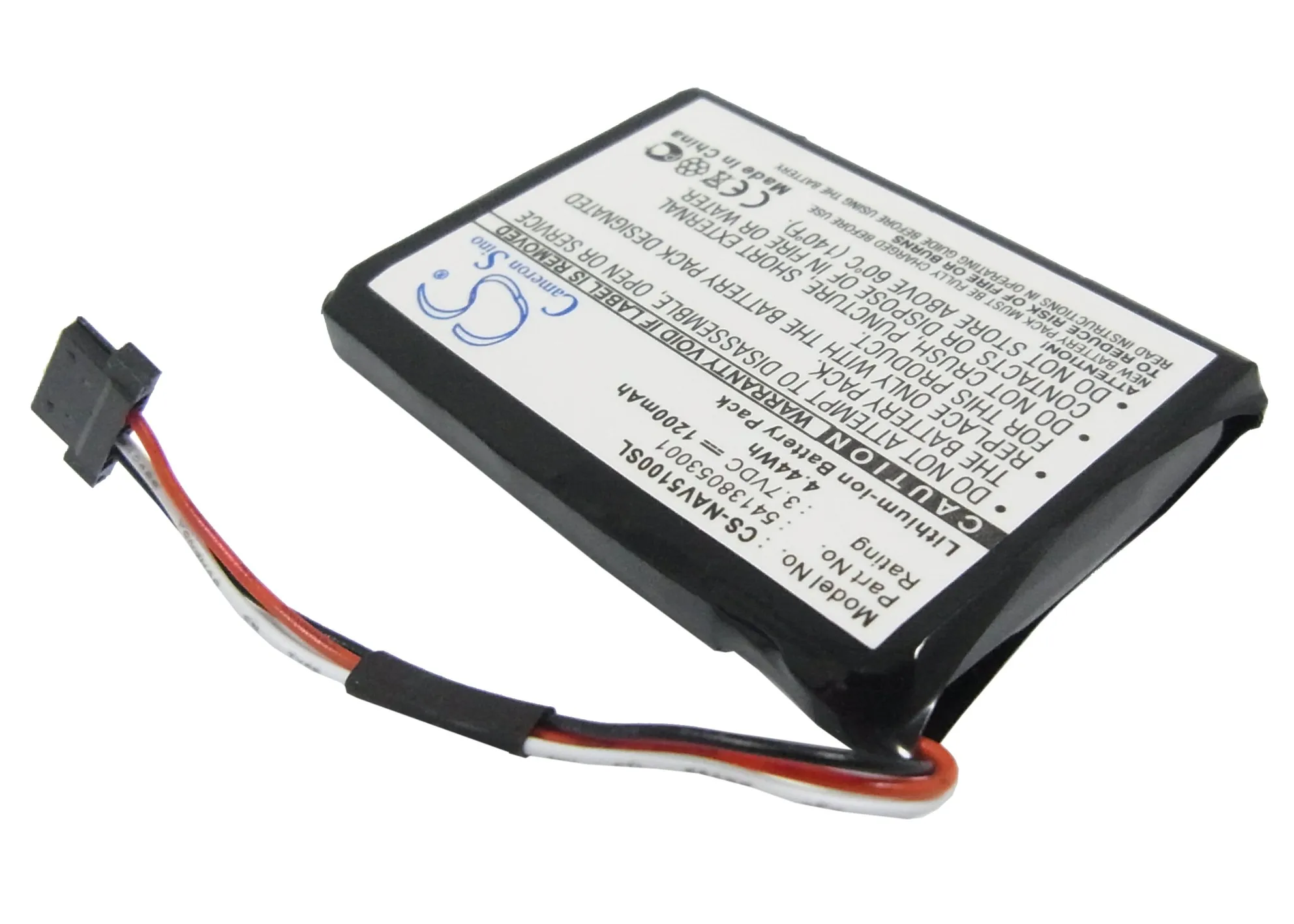 Replacement Battery for Navigon  5100, 5100 MAX 541380530001 3.7V/mA