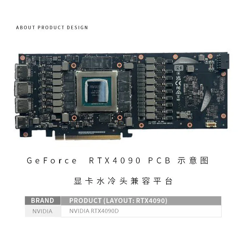 Bykski GPU Block Use for NVIDIA RTX4090D Graphics Card PC Water Cooling Copper All Metal Radiator  N-RTX4090D-SR
