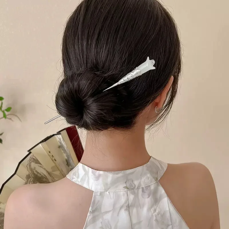 

Antique hairpin women's summer headdress, simple modern with cheongsam, daily coiled hairpin, high-end sense