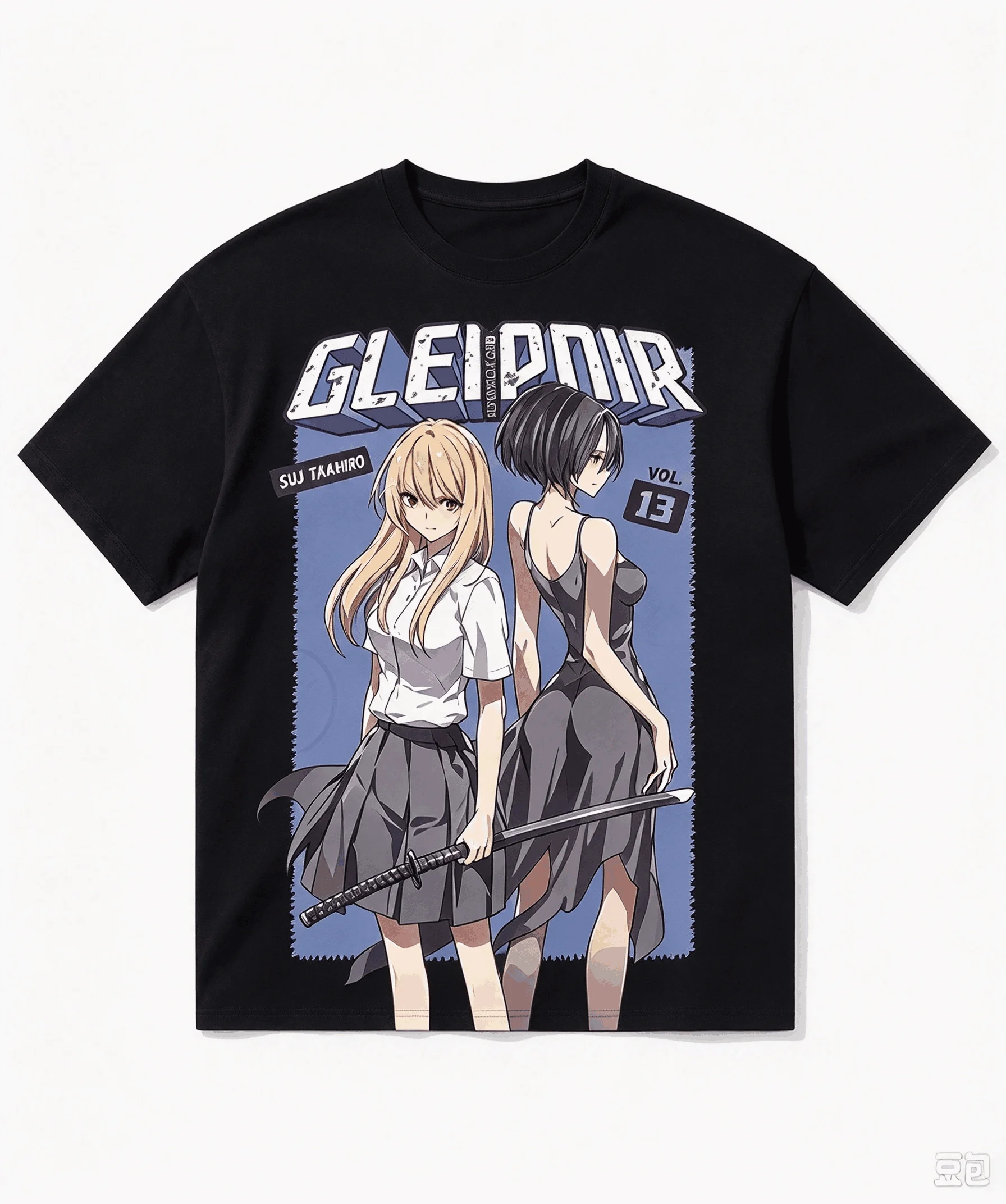 Gleipnir Oversized Unisex Trendy Print T-shirts hot product Comfortable Vintage-Style Cotton Casual Loose New Fashion Breathable