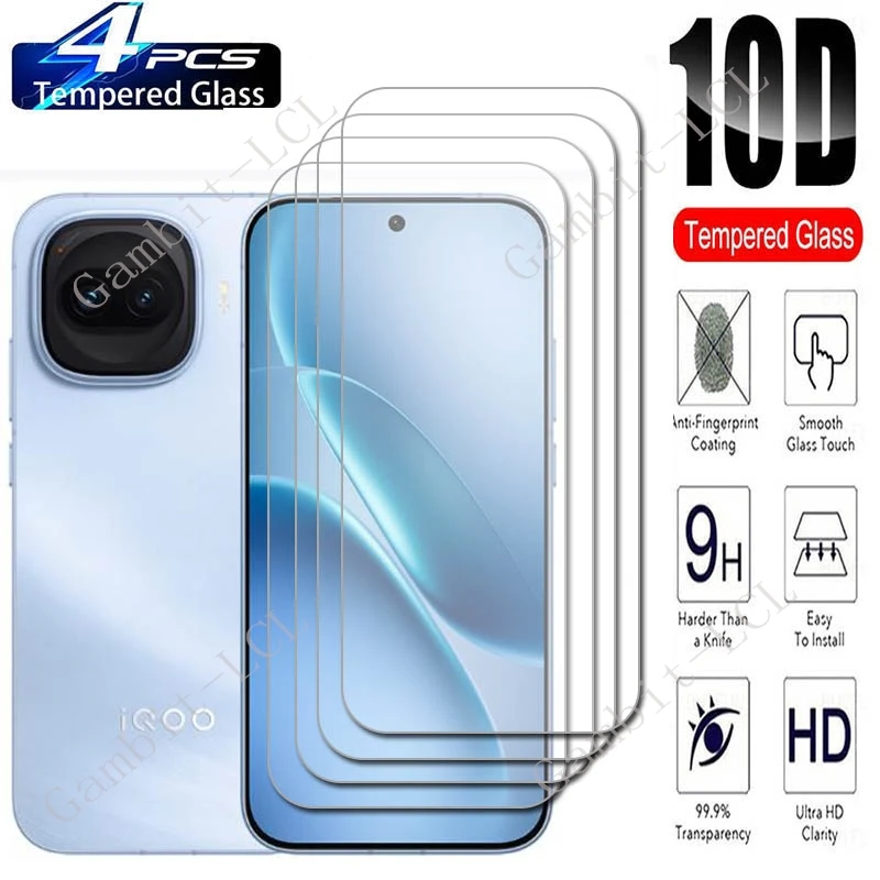

4PCS For Vivo iQOO Z11 Turbo Screen Protective Tempered Glass ON iQOOZ11Turbo Z11Turbo V2536A 6.59" Protector Cover Film