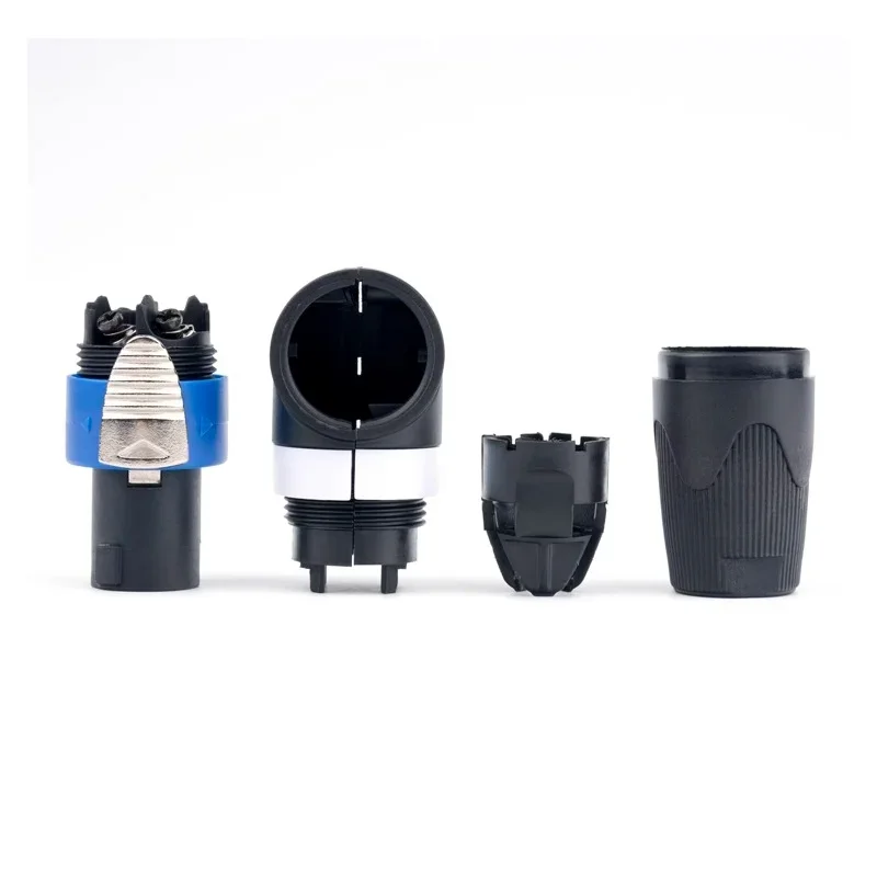 90 درجة 4 دبوس مكبر الصوت محول NL4FC موصل الزاوية اليمنى لمكبرات الصوت مكبرات الصوت