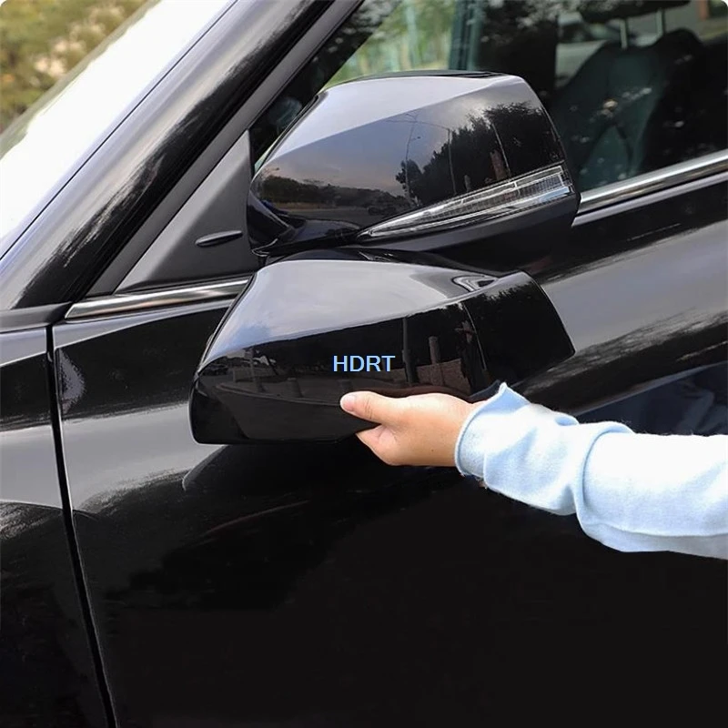 

For Toyota Highlander Crown Kluger 2021 + Car Styling Accessories Side Rear View Mirror Cover Reverse Mirror Rain Eyebrow Frame