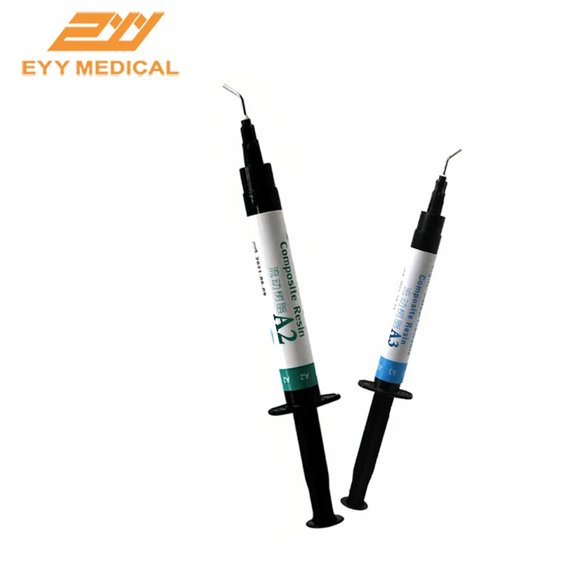 

Dendal Tools Flowable Composite Light Cure Resin A2 A3 2.5g/Syringe Teeth Filling Materials Exclusive To Dentists Syringe