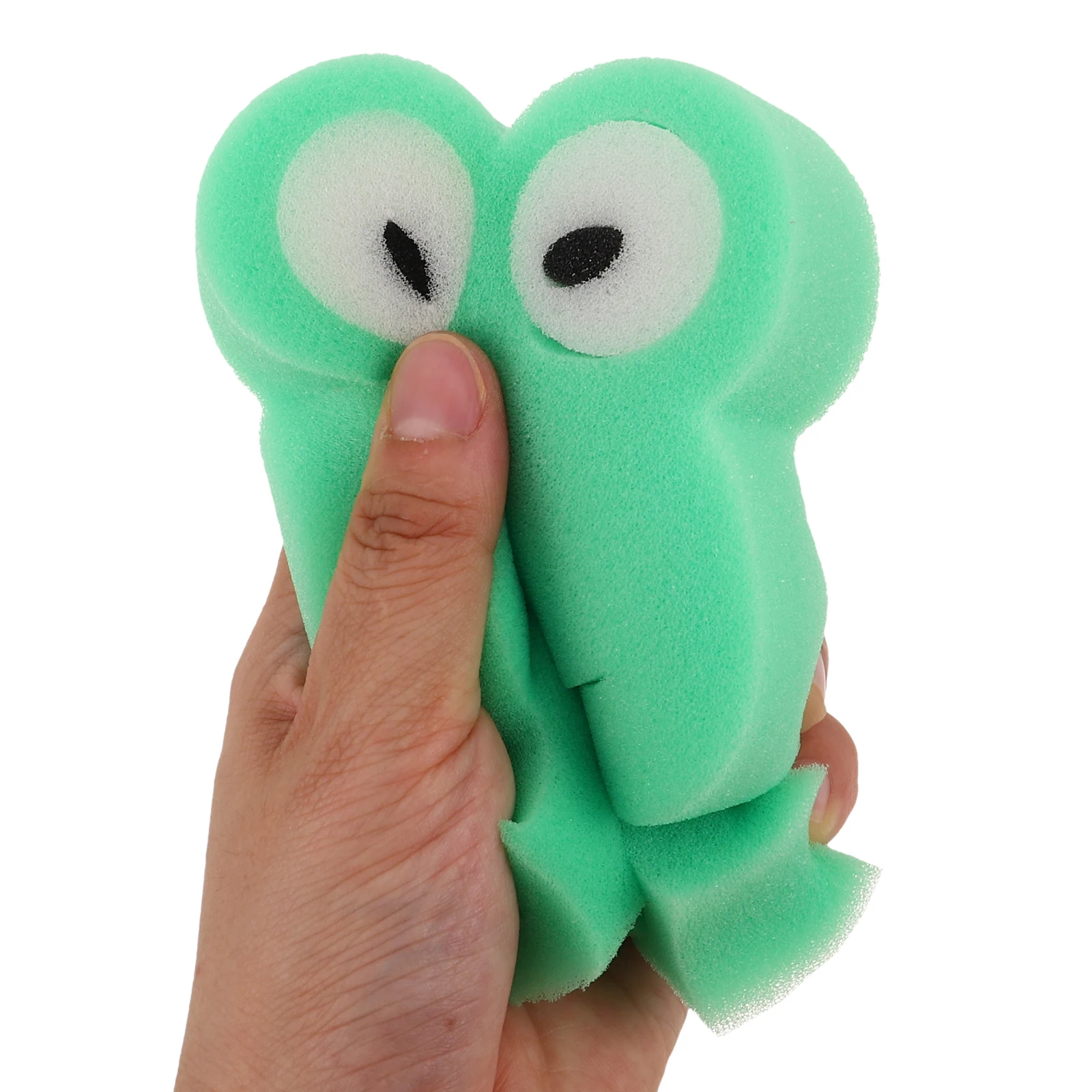 4 قطعة طفل حمام الإسفنج لطيف الضفدع شكل لينة لطيف التقشير دش الغسيل الطفل الرضيع الجسم الأنظف حمام الإسفنج الطفل #2