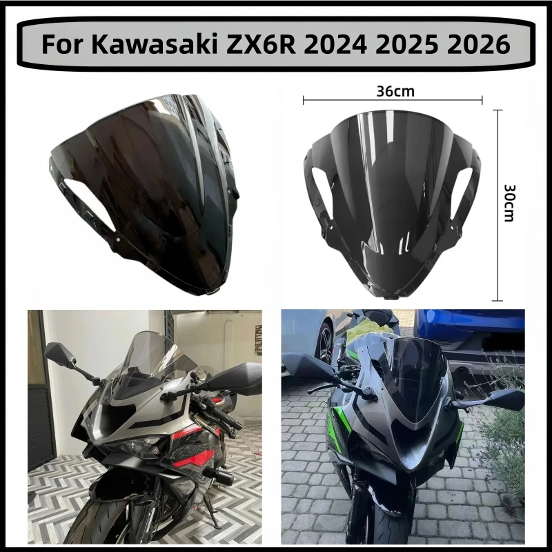 Motorcycle windshield front windshield wind deflector front fairing For Kawasaki ninja  ZX 6R ZX-6R ZX6R 2024 2025 2026