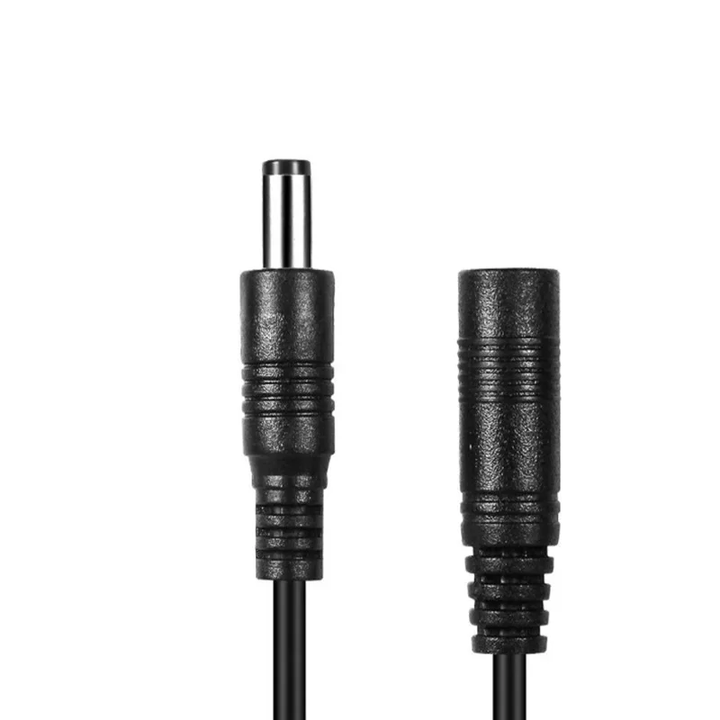 Câble d'alimentation d'extension DC 12V, 5m, 3m, DC 2.1mm x 5.5mm, connecteur Jack mâle à femelle, câble de prise d'alimentation pour caméra de vidéosurveillance à lumière LED