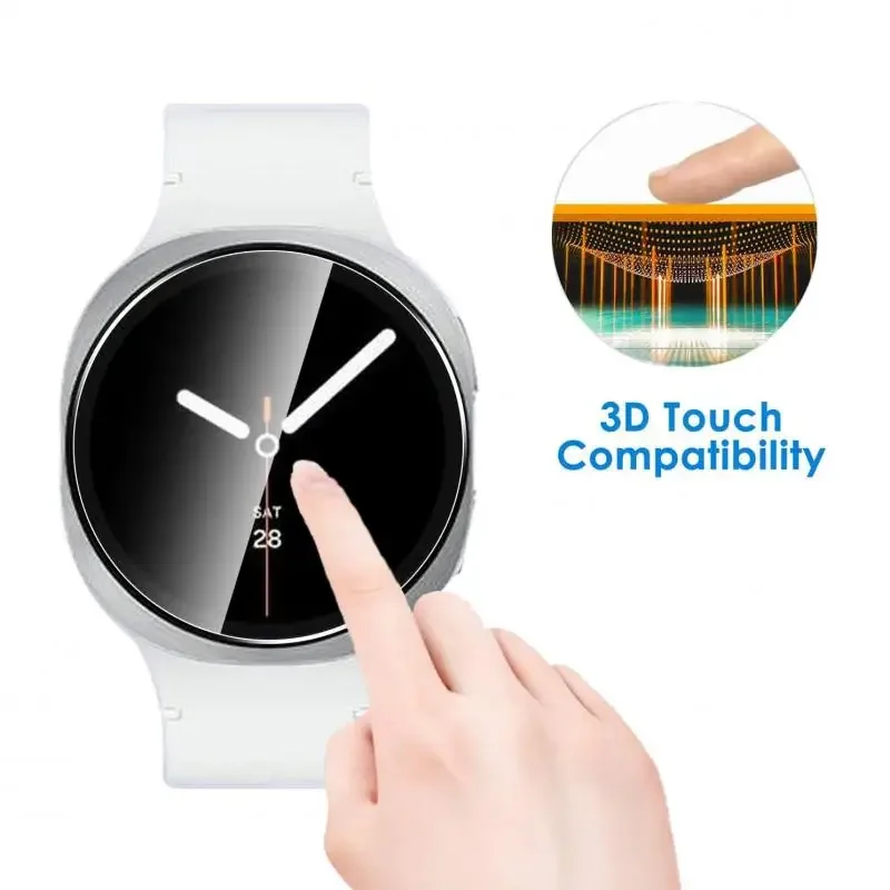 Gehärtete Glasfolie für Samsung Galaxy Watch 9 8 40mm 44mm Displayschutzfolie Einfach zu installierende Schutzfolie für Galaxy Watch 7 8 9 – Detail 4